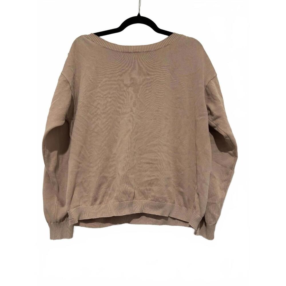 Barefoot Dreams women's pink sweater boat neck sz L #1569